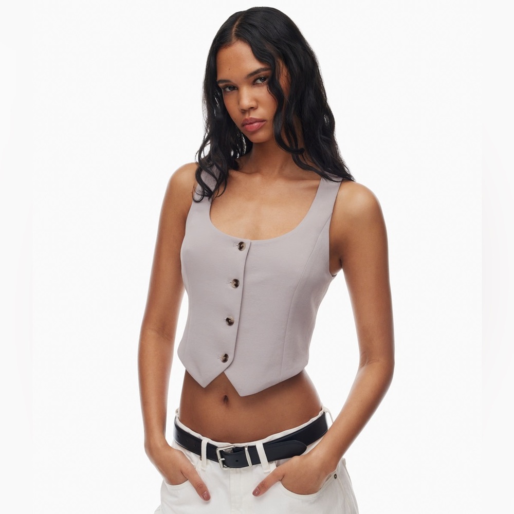 Aritzia Wilfred Ashen Rocco Vest
